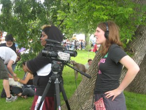 Thryn and Valencia at Pride